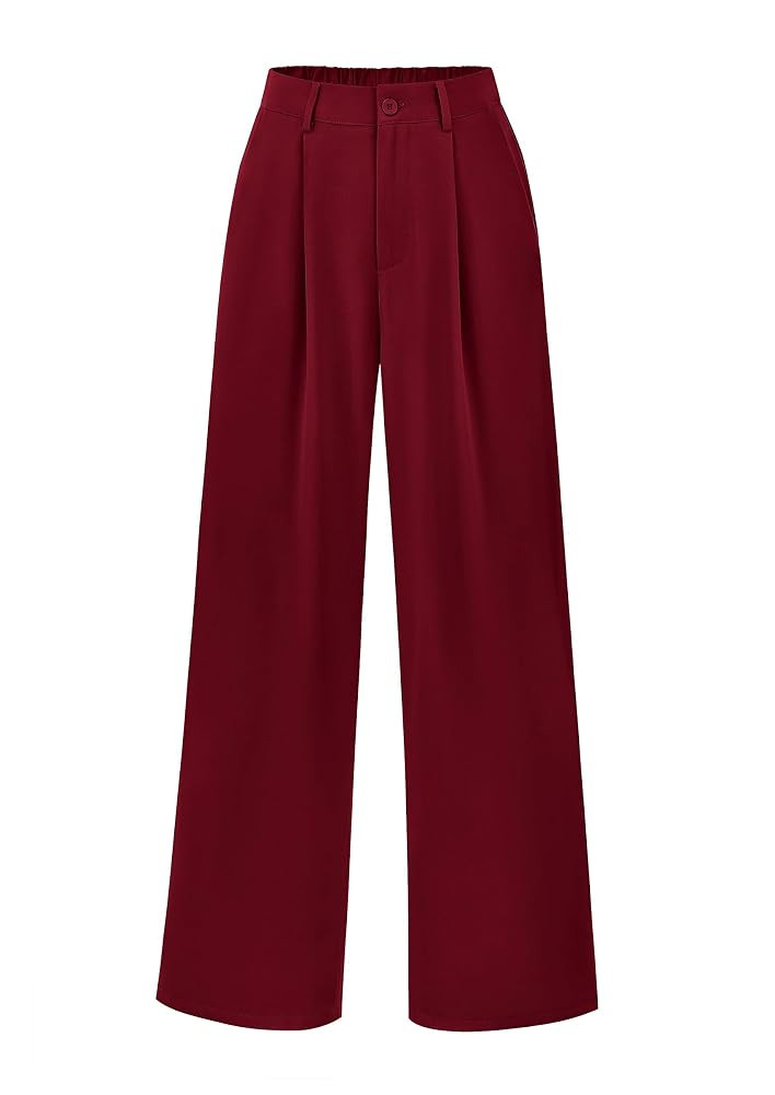 PRETTYGARDEN Wide Leg Pants for Women Trendy 2025 Fall High Waisted Business Casual Outfits Work ... | Amazon (US)