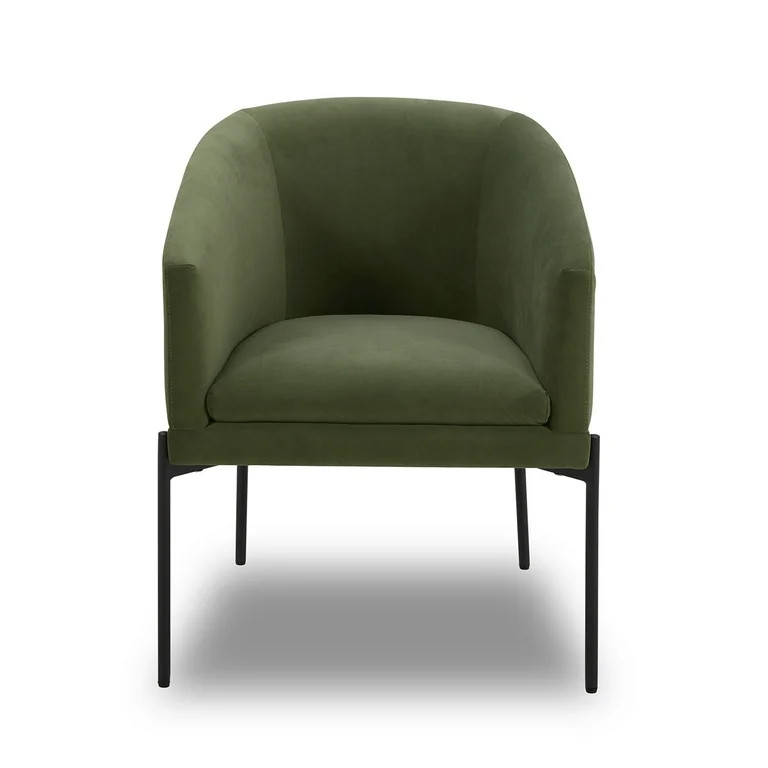 Better Homes & Gardens Wyatt Velvet Dining Chairs, Olive, 2 Pack | Walmart (US)