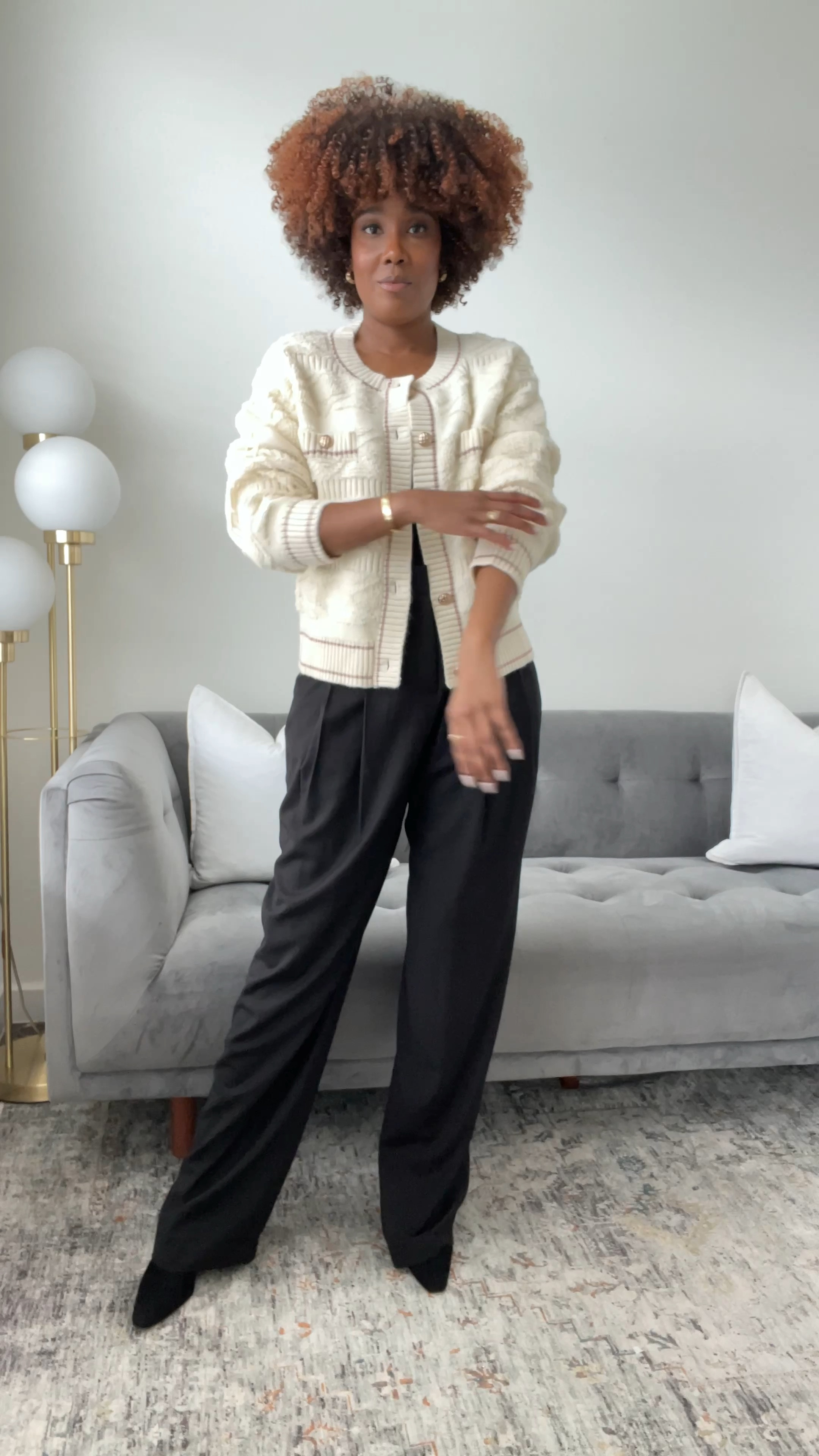 Textured button cardigan curated on LTK