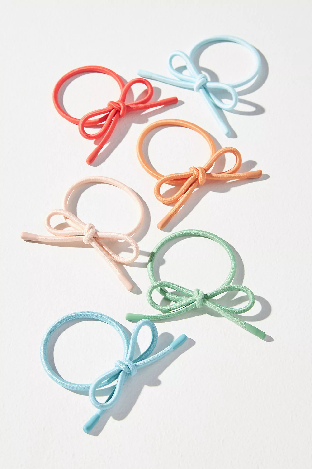 Bow Ponytail Holders, Set of 6 | Anthropologie (US)