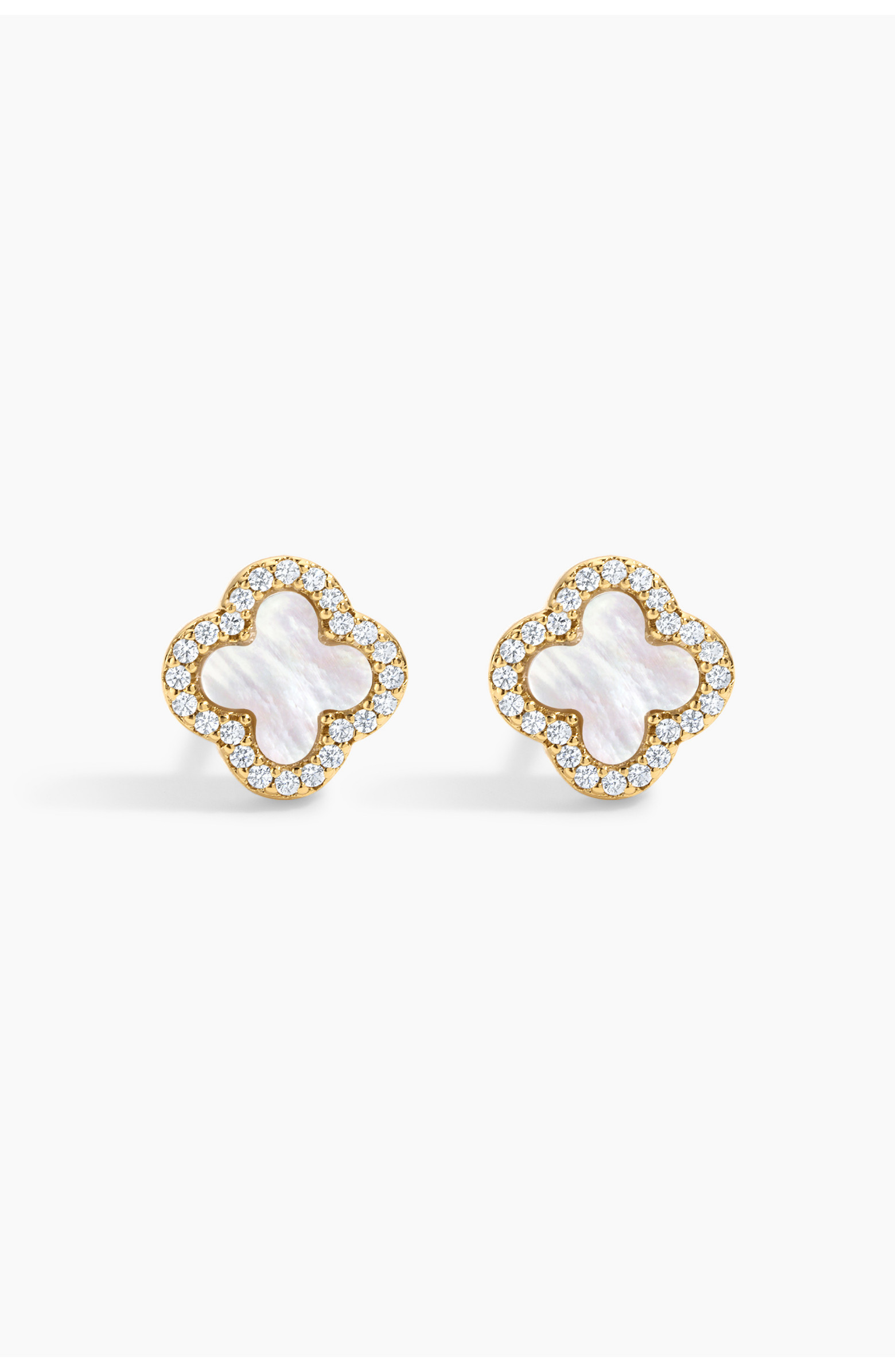 Electric Picks White Icon Clover Studs | Nordstrom | Nordstrom
