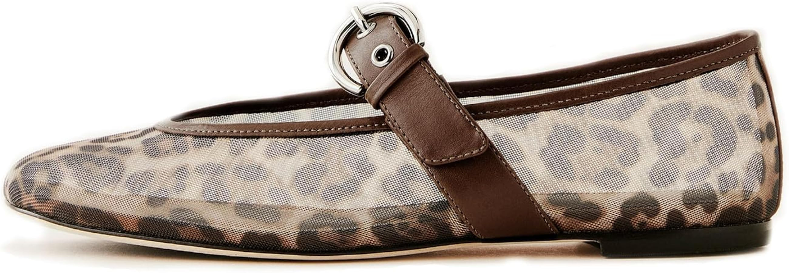 DOEYG Mary Janes Ballet Flats Shoes for Women Buckle Strap Round Toe Comfortable Casual Flat Heel... | Amazon (US)