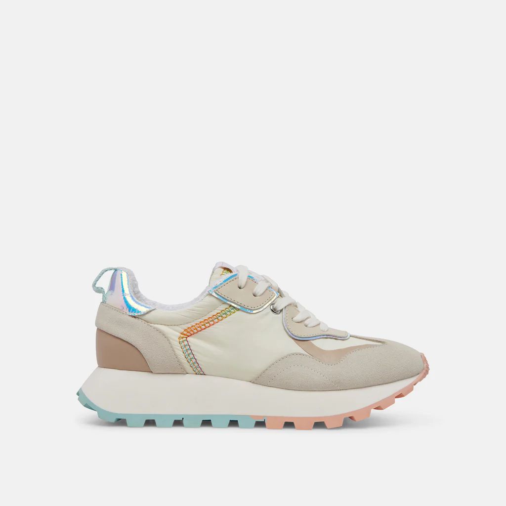 DOLCE VITA x GREATS REUBIN PRIDE SNEAKERS WHITE MULTI SUEDE | DolceVita.com