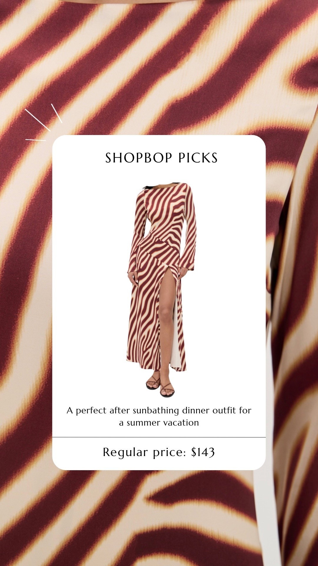 a fun vacation dress - printed maxi dress. 
@Shopbop 
 

#LTKTravel #LTKSaleAlert