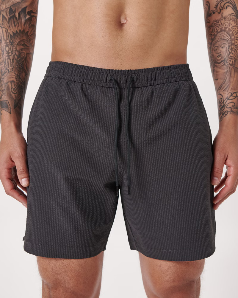 Pull-On Seersucker Swim Trunk | Abercrombie & Fitch (US)