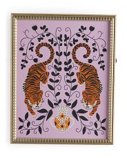 16x20 Mirrored Tiger Framed Wall Art | TJ Maxx