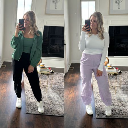 Found the cutest athleisure outfits to share with you! You know how much I love a good jogger and these are SO good. The fit is perfect! 

Old navy, spring style, spring outfits, casual style, athleisure, midsize style, mom outfits 

#LTKfindsunder50 #LTKstyletip #LTKfindsunder100