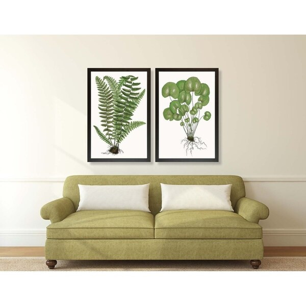 Art Virtuoso 'Lively Fern Leaves' Framed Art Print | Bed Bath & Beyond