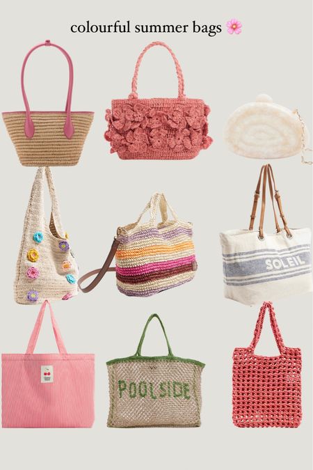 cute colourful summer bags 🌸 

#LTKSeasonal #LTKitbag #LTKeurope