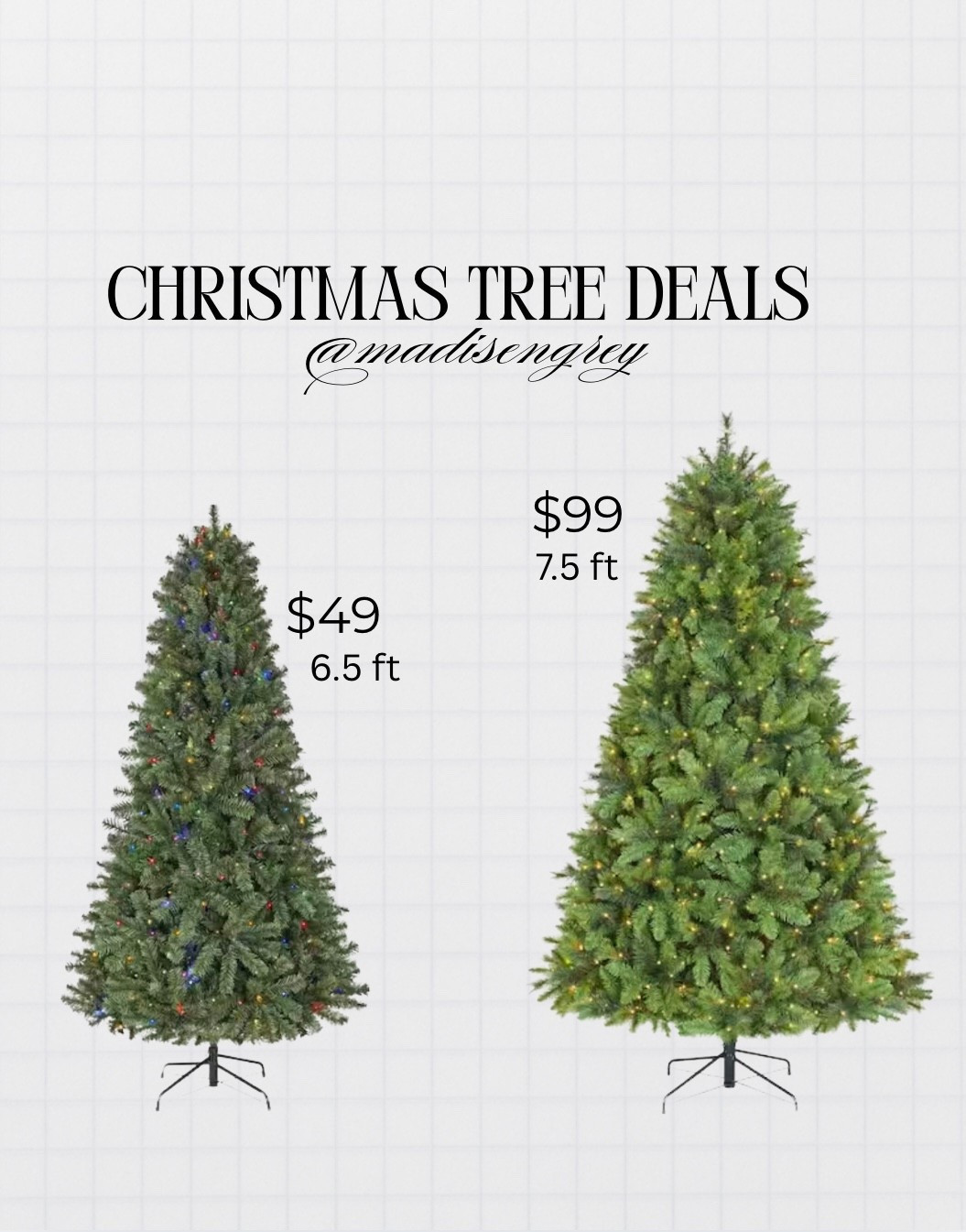 We’re going with an artificial Christmas tree this year and how perfect that I found one for $49 at Home Depot!! I was expecting to spend at least $100 but I was so pleasantly surprised! 

The one we got is a 6.5 ft prelit tree and they also had a 7.5 ft prelit tree for $99. They have a ton of great deals on trees right now! 

#LTKHoliday #LTKCyberWeek #LTKSaleAlert