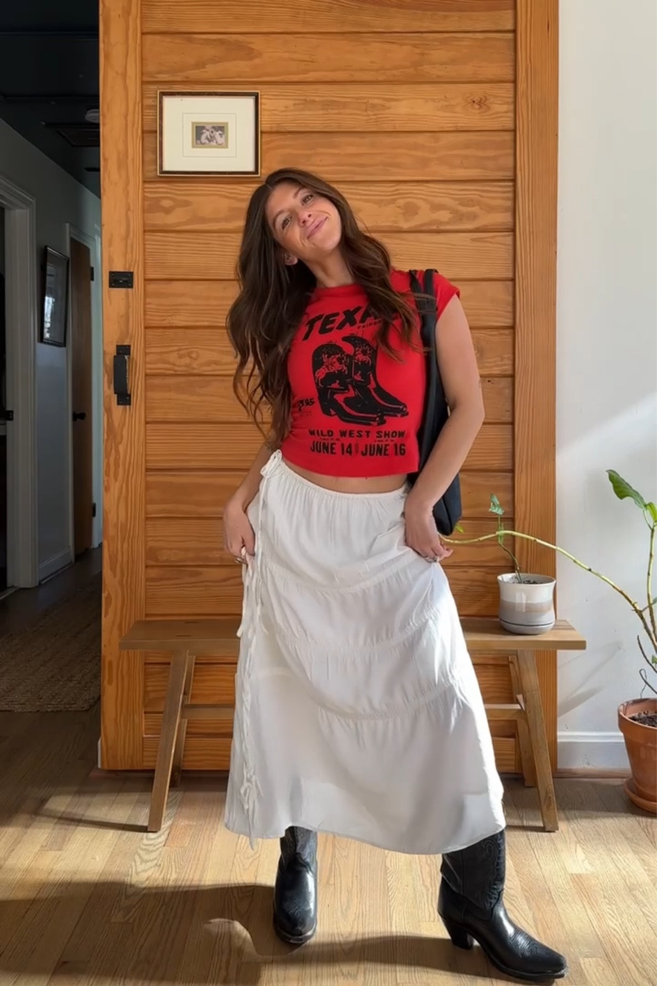 a red baby tee and the perfect long white spring skirt ♥️ code 20IVY for 20% off 🥰

#LTKSeasonal #LTKStyleTip