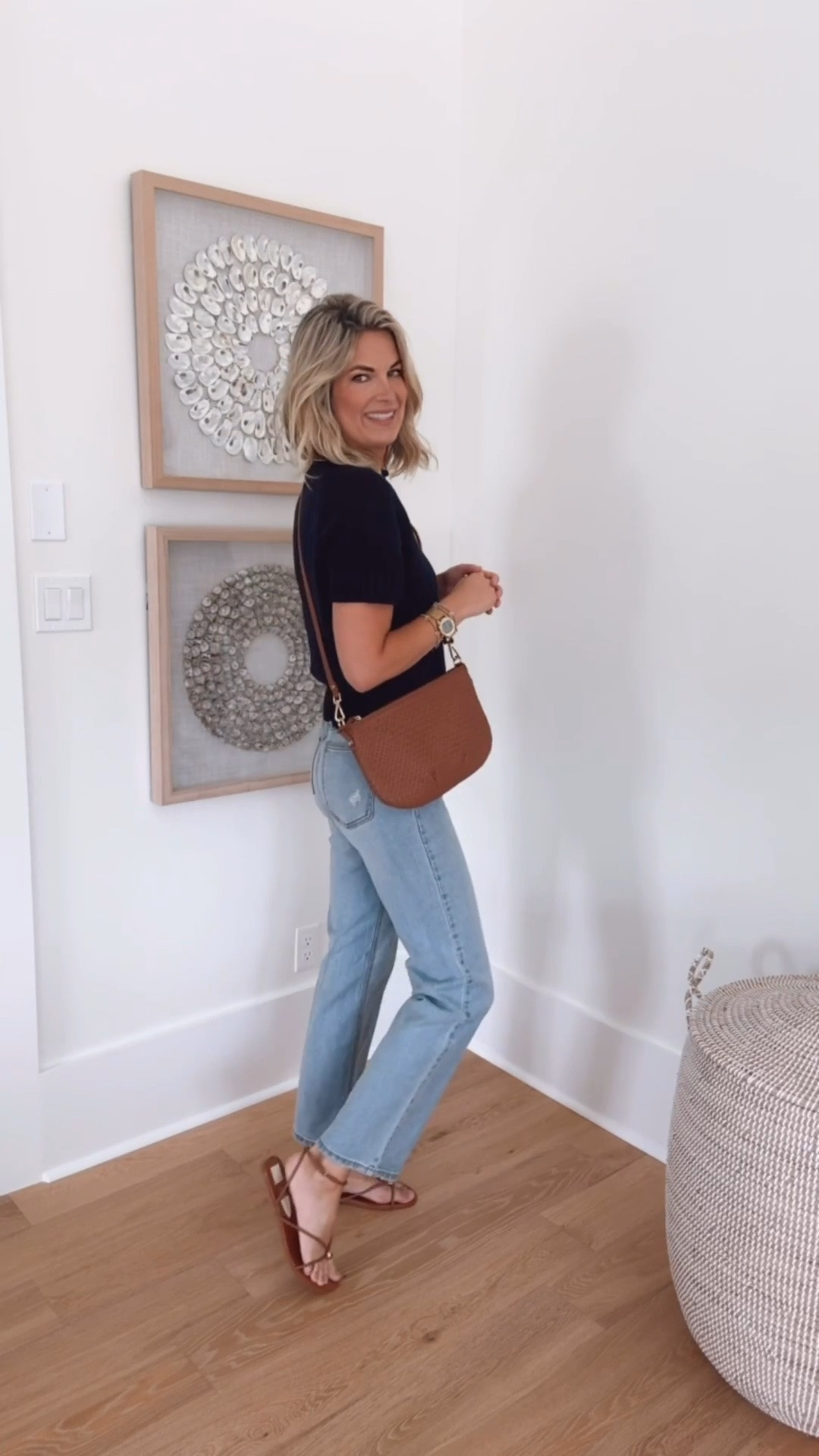Straight leg jeans are having their season!  I wanted a cropped fit so I am 5’11” wearing 4 regular in these $15 jeans and size small in the sweater.

#LTKgrwm #LTKootd #LTKTall