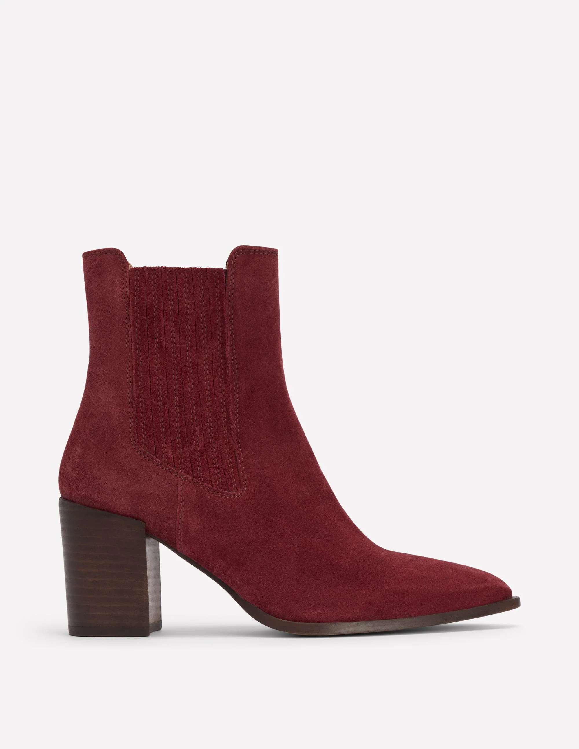 Boden Women's Point Casual Ankle Boots in Red | Size 41 | Boden (US)