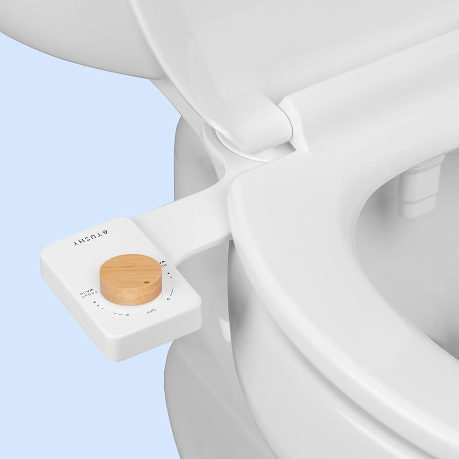 TUSHY NEW Fresh Dual Nozzle Cool Water Bidet: Ultra Slim Toilet Seat Attachment Sprayer with Luxu... | Amazon (US)
