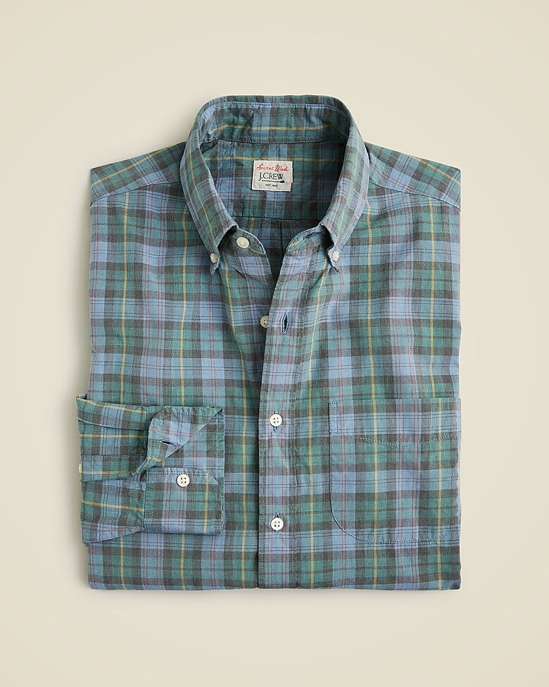 Secret Wash cotton poplin shirt | J. Crew US