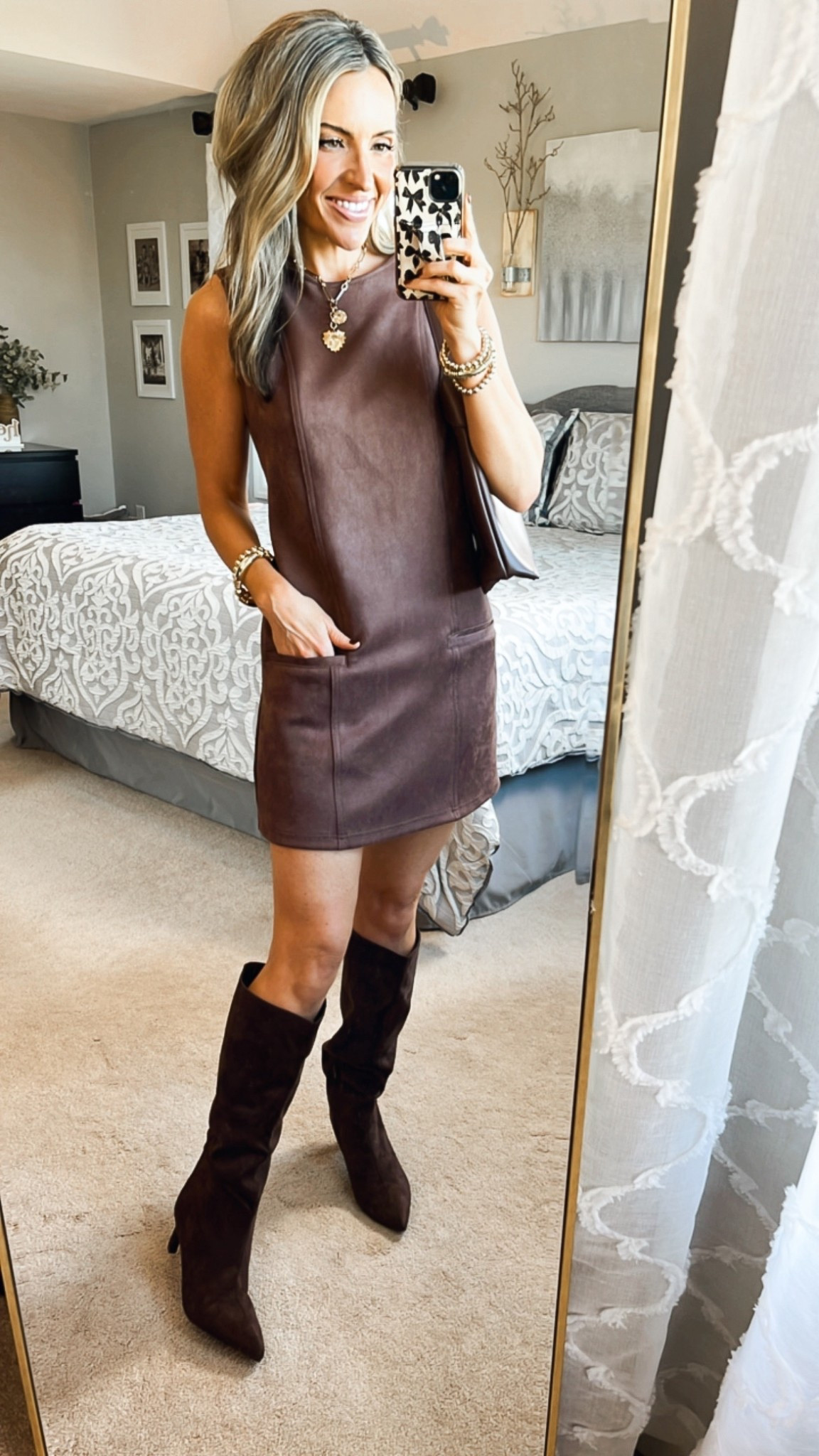 Target new arrivals are so good this fall! All the fall trends: chocolate brown, suede & barrel! You will love these!🤎🍁

Sizing:
Xs in cardigan 
2 in jeans- run TTS, or size up if in between
Boots - TTS
Suede dress - size 2, TTS


#LTKSeasonal #LTKFindsUnder50 #LTKStyleTip