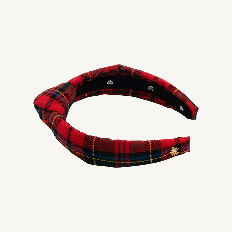 T.B.B.C. x Lele Sadoughi Knotted Headband (Kids) - Paces Mill Plaid | The Beaufort Bonnet Company