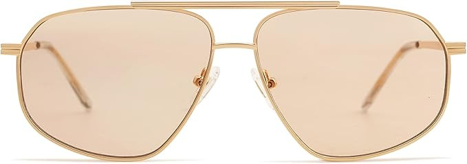 SOJOS Retro Hexagon Aviator Sunglasses for Women Men Trendy Vintage UV400 Protection Shades SJ120... | Amazon (US)