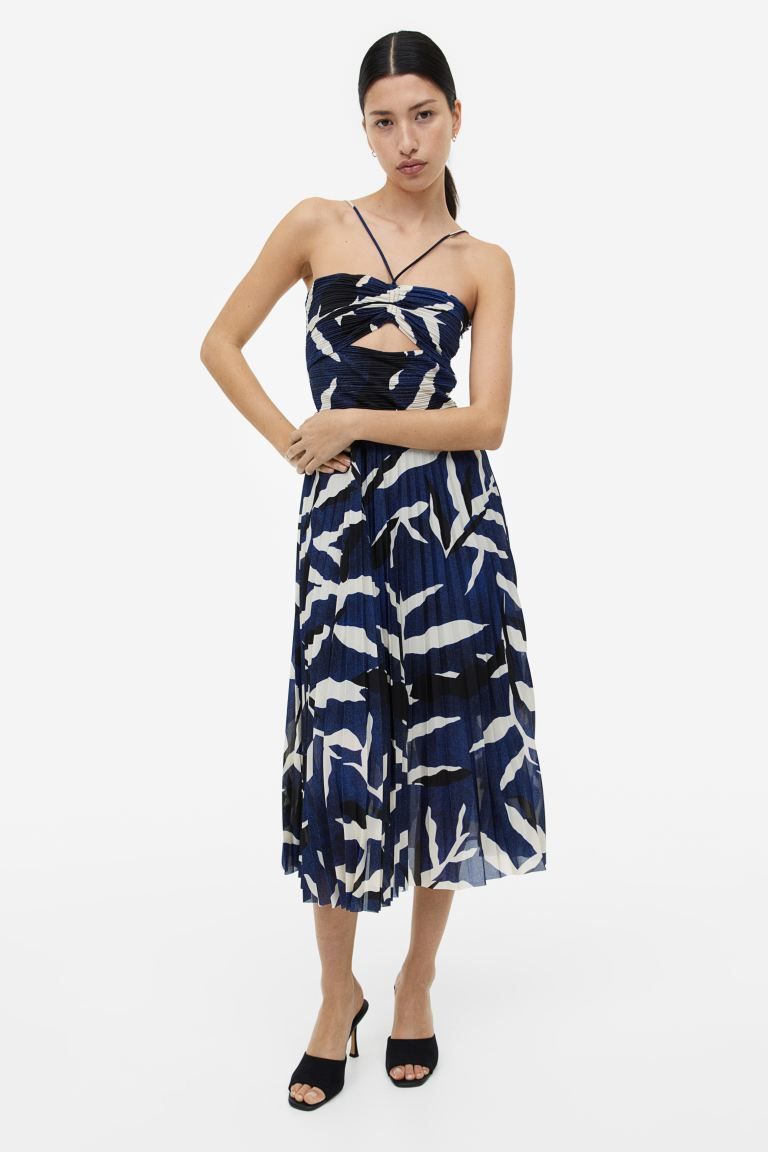 Pleated Halterneck Dress | H&M (US + CA)