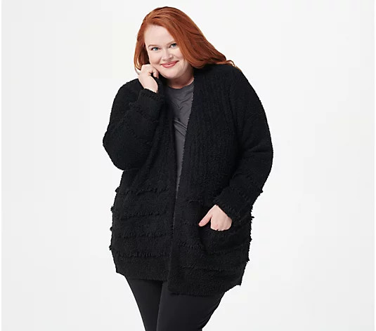 Barefoot Dreams CozyChic Boardwalk Cardigan | QVC