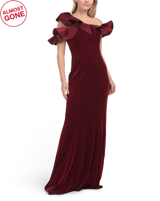 Dramatic Shoulder Gown | TJ Maxx