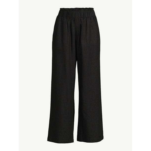 Scoop Women's Wide Leg Pull On Pants - Walmart.com | Walmart (US)