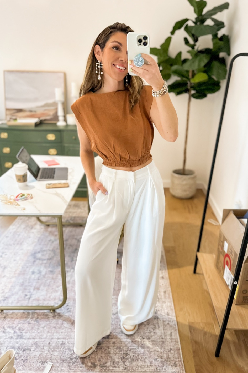 Amazon trouser pants to live in! I have three colors! #trousers #whitepant
Wearing size small regular length. 

#LTKFind #LTKunder50 #LTKworkwear