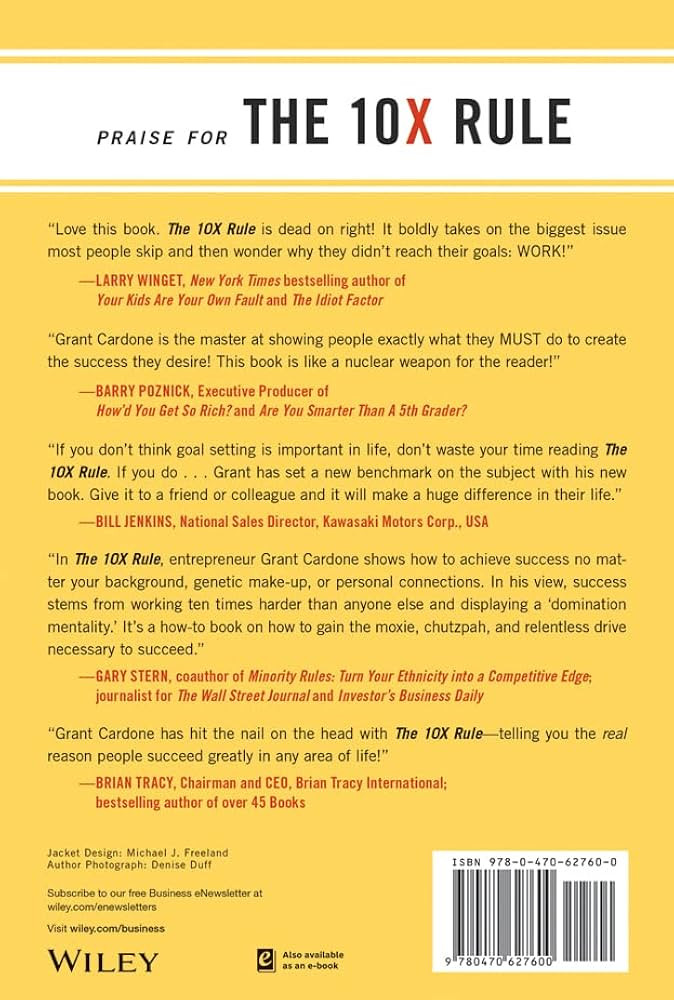 The 10X Rule: The Only Difference Between Success and Failure | Amazon (US)