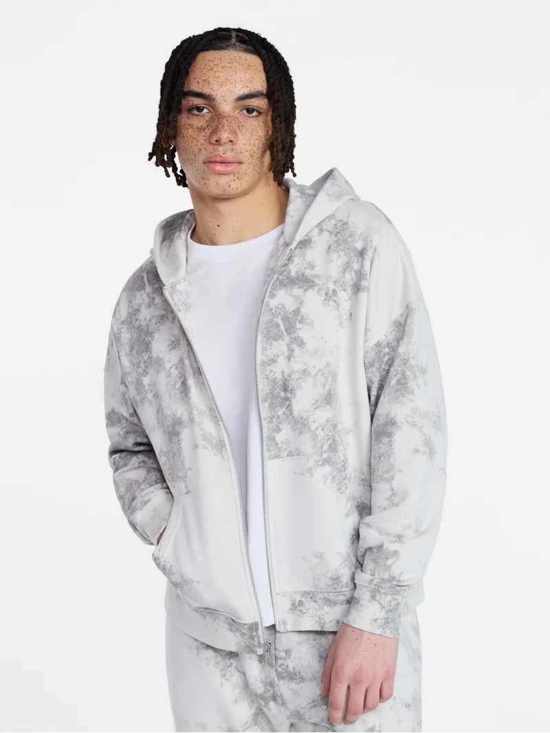 No Boundaries Zip Hoodie with Long Sleeves, Men's XS-5XL | Walmart (US)