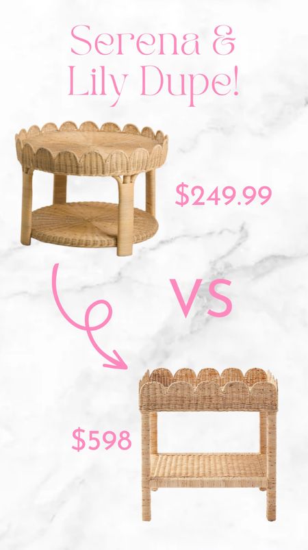 Serena and Lily style table for less than half the price! 

#LTKstyletip #LTKhome