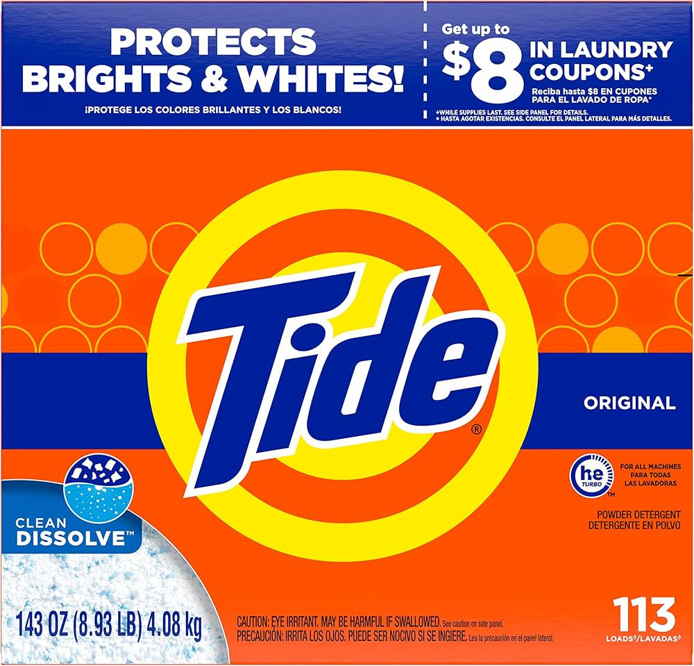 Tide Powder Laundry Detergent Original, 143 Ounce (Packaging May Vary) | Amazon (US)