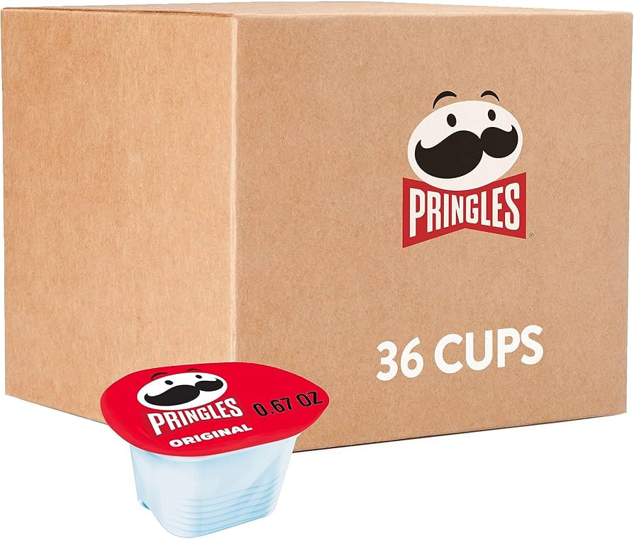 Pringles Potato Crisps Chips, Lunch Snacks, On-the-Go Snacks, Original (36 Cups) | Amazon (US)