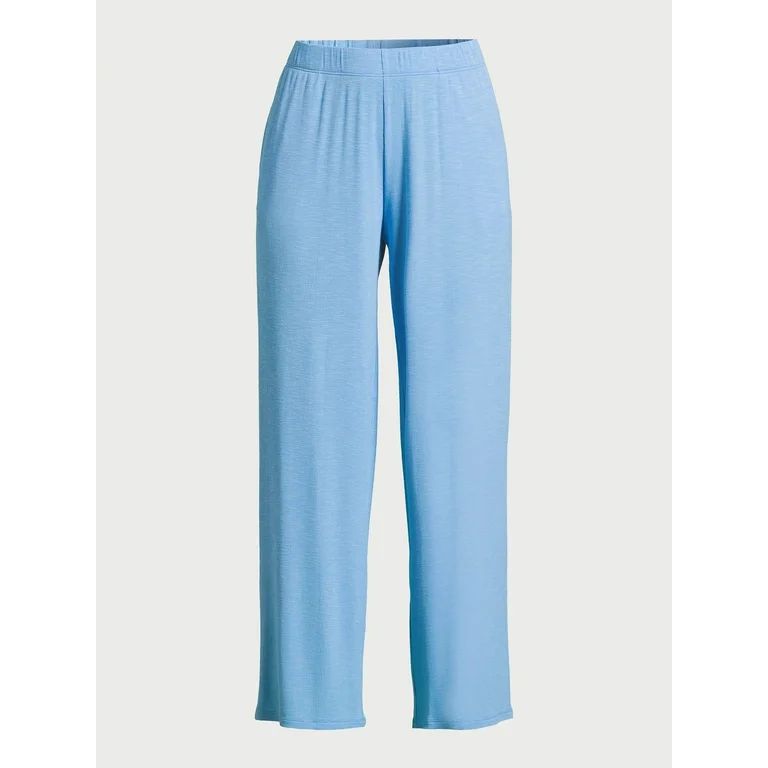 Joyspun Women's Ribbed Knit Pull On Sleep Pants, Sizes S to 3X - Walmart.com | Walmart (US)