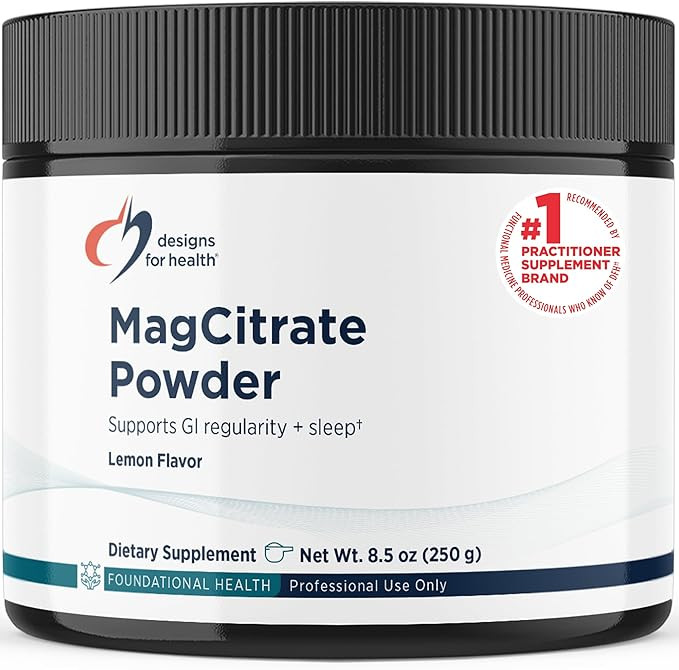 Designs for Health MagCitrate Powder - 300mg Magnesium Citrate to Support Calm, Occasional Consti... | Amazon (US)