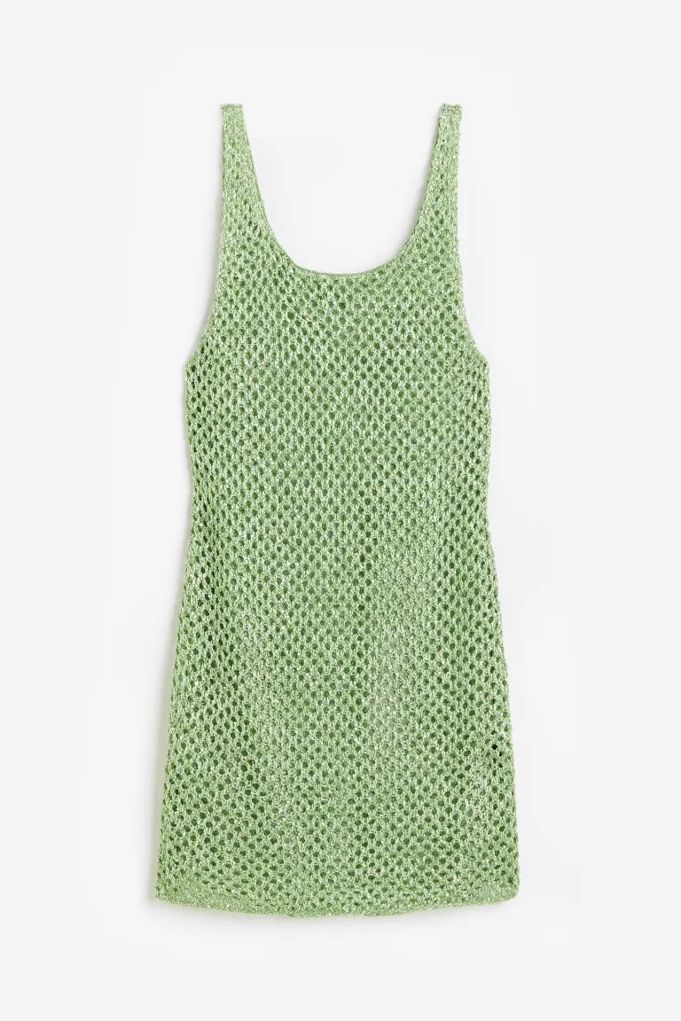Glittery Hole-knit Dress | H&M (US)