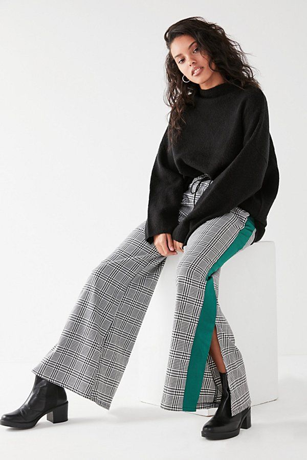 The Ragged Priest Player Plaid Pant - Black Multi XS at Urban Outfitters | Urban Outfitters US