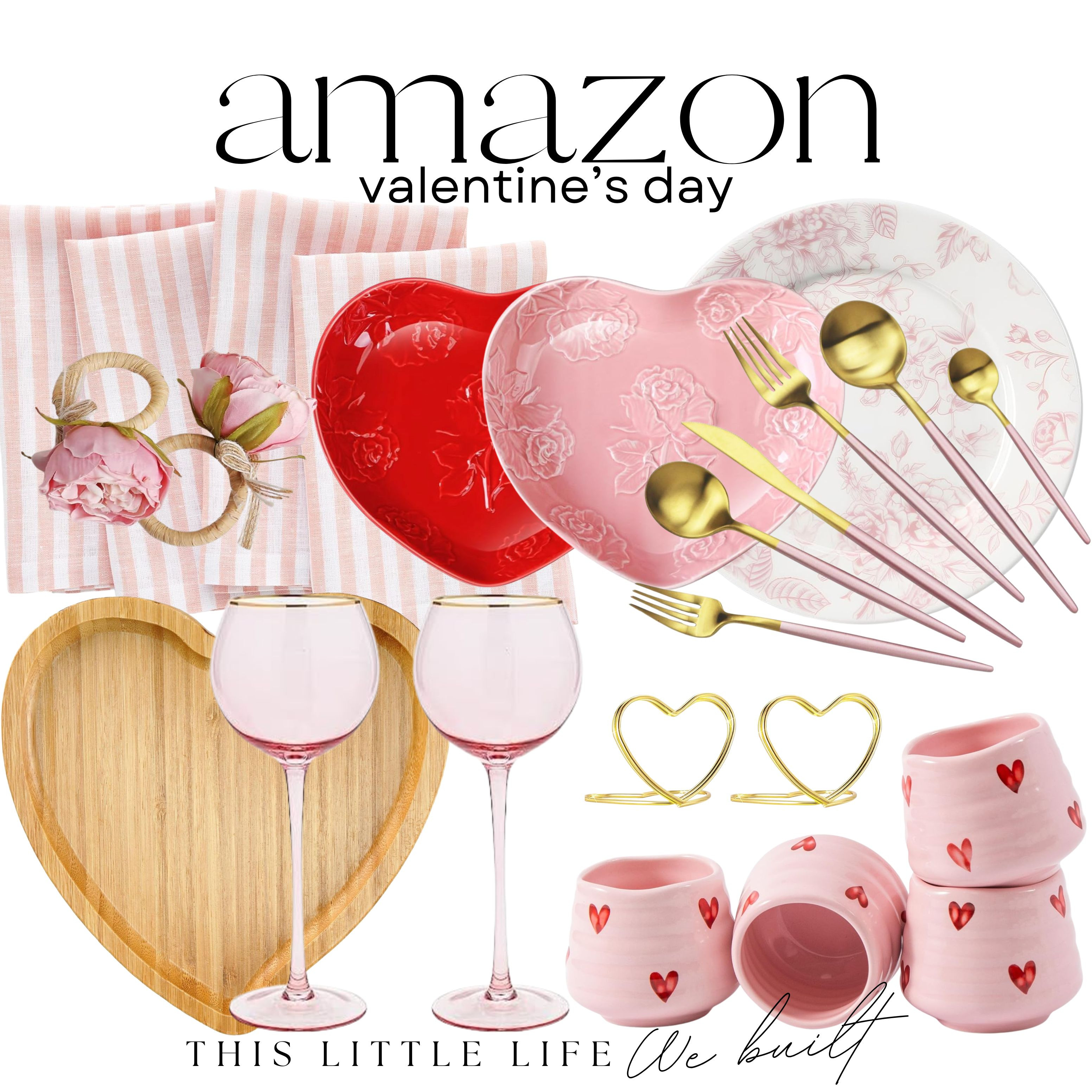 Valentine’s Day Hosting Essentials
Romantic Table Runners / Blush & Neutral Table Linens / Gold Flatware Sets / Taper Candle Holders / Scented Candles / Glass Votives / Heart-Shaped Serving Trays / Charcuterie Board Essentials / Dessert Stands / Champagne Flutes / Cocktail Glassware / Decorative Napkin Rings / Mini Bud Vases / Floral Centerpieces / Ambient String Lights / Valentine-Themed Plates & Napkins / Place Card Holders / Cozy Throw Blankets for Guests / Decorative Pillows / Heart Confetti Accents / Drink Stirrers / Wine & Cheese Accessories / Romantic Music Playlist / Hosting Serving Bowls / Soft Lighting Lamps
 

 #LTKSeasonal #LTKHome