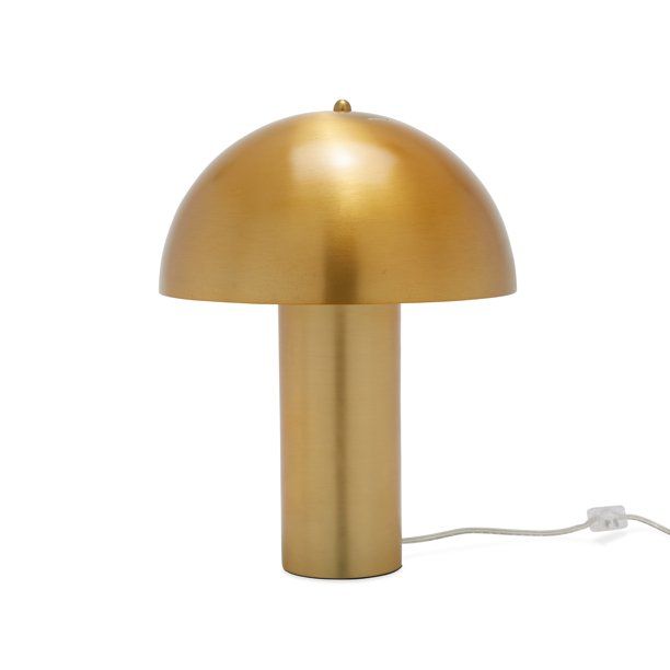 Antique Brass Retro Mushroom Table Lamp by Drew Barrymore Flower Home - Walmart.com | Walmart (US)