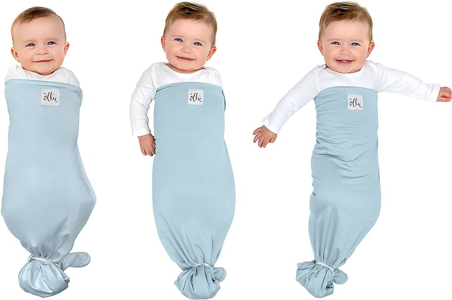 The Ollie Swaddle - Helps to reduce the Moro (startle) reflex - Made from a custom designed moist... | Amazon (US)