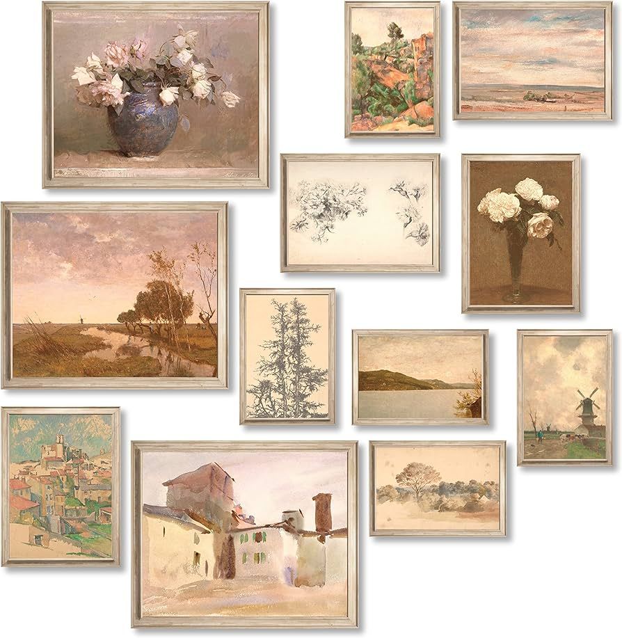 97 Decor Vintage Farmhouse Wall Decor - French Country Decor, Farmhouse Gallery Wall Art Prints, ... | Amazon (US)