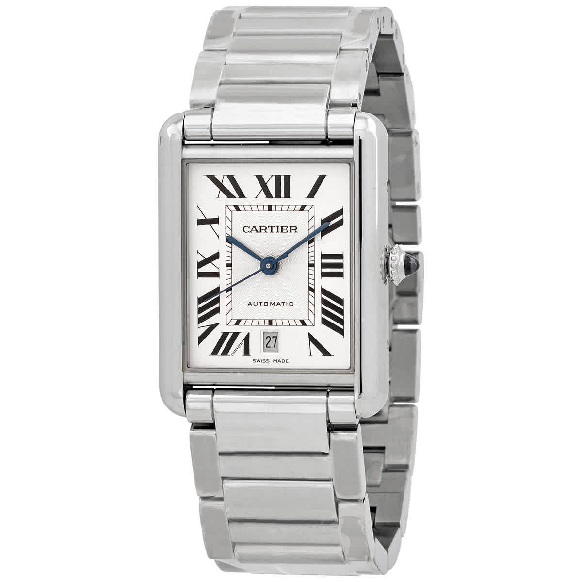 Cartier Tank Automatic Silver Dial Mens Watch WSTA0053 | Jomashop.com & JomaDeals.com