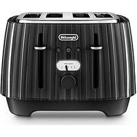 Delonghi Ballerina 4 Slice Toaster - Black | Very (UK)