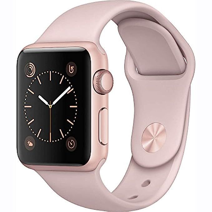 Apple Watch Series 1 38mm Smartwatch (Rose Gold Aluminum Case, Pink Sand Sport Band) | Amazon (US)