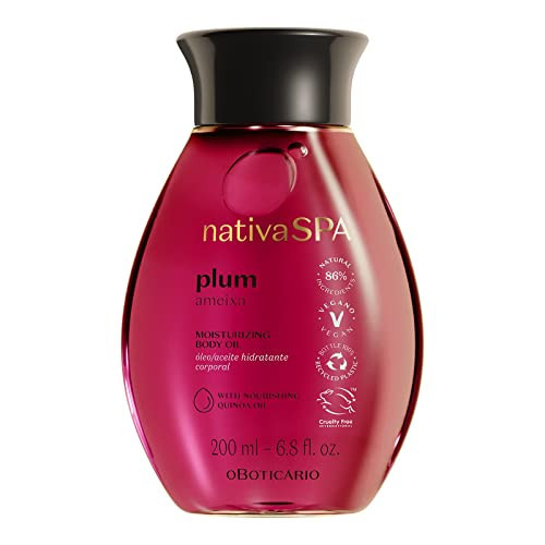 Nativa SPA by O Boticario Plum Body Oil, Enriched with Purified Quinoa Drops to Boost Hydration, 6.8 Ounce | Amazon (US)