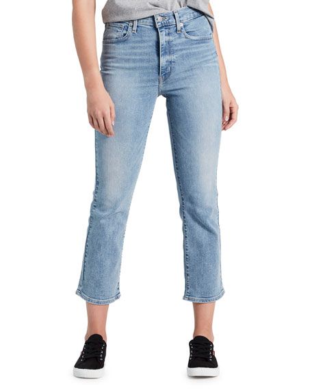 Levi's Premium Mile High Cropped Flare-Leg Jeans | Neiman Marcus