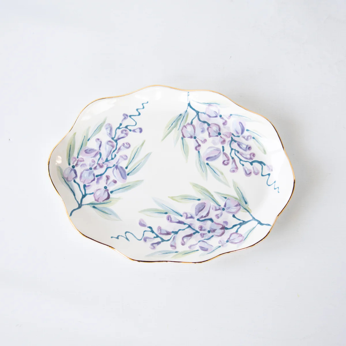 Wisteria Savon Scallop Tray | Susan Gordon Pottery