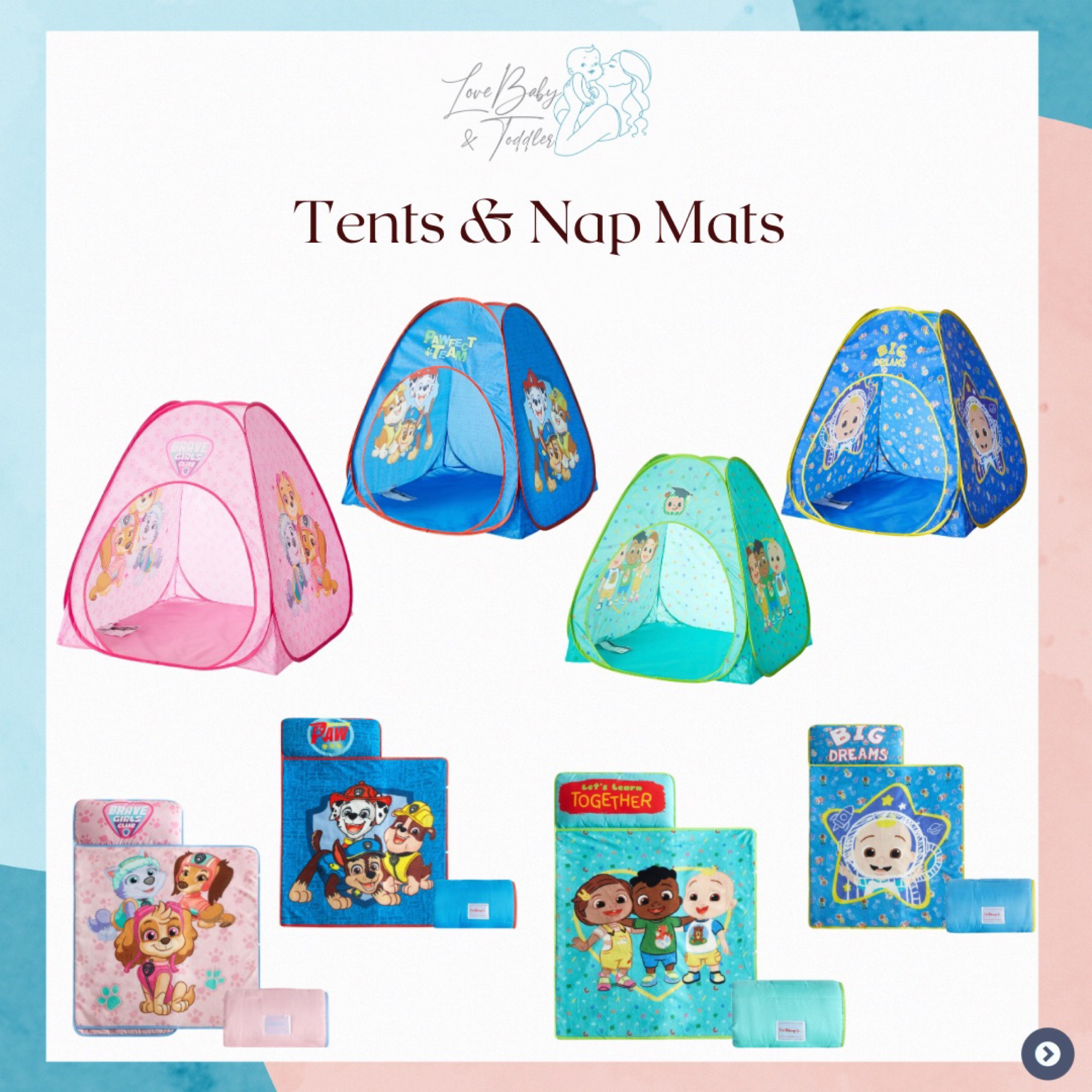 Nap mats & pop-up tents! 

#LTKfamily #LTKkids #LTKGiftGuide