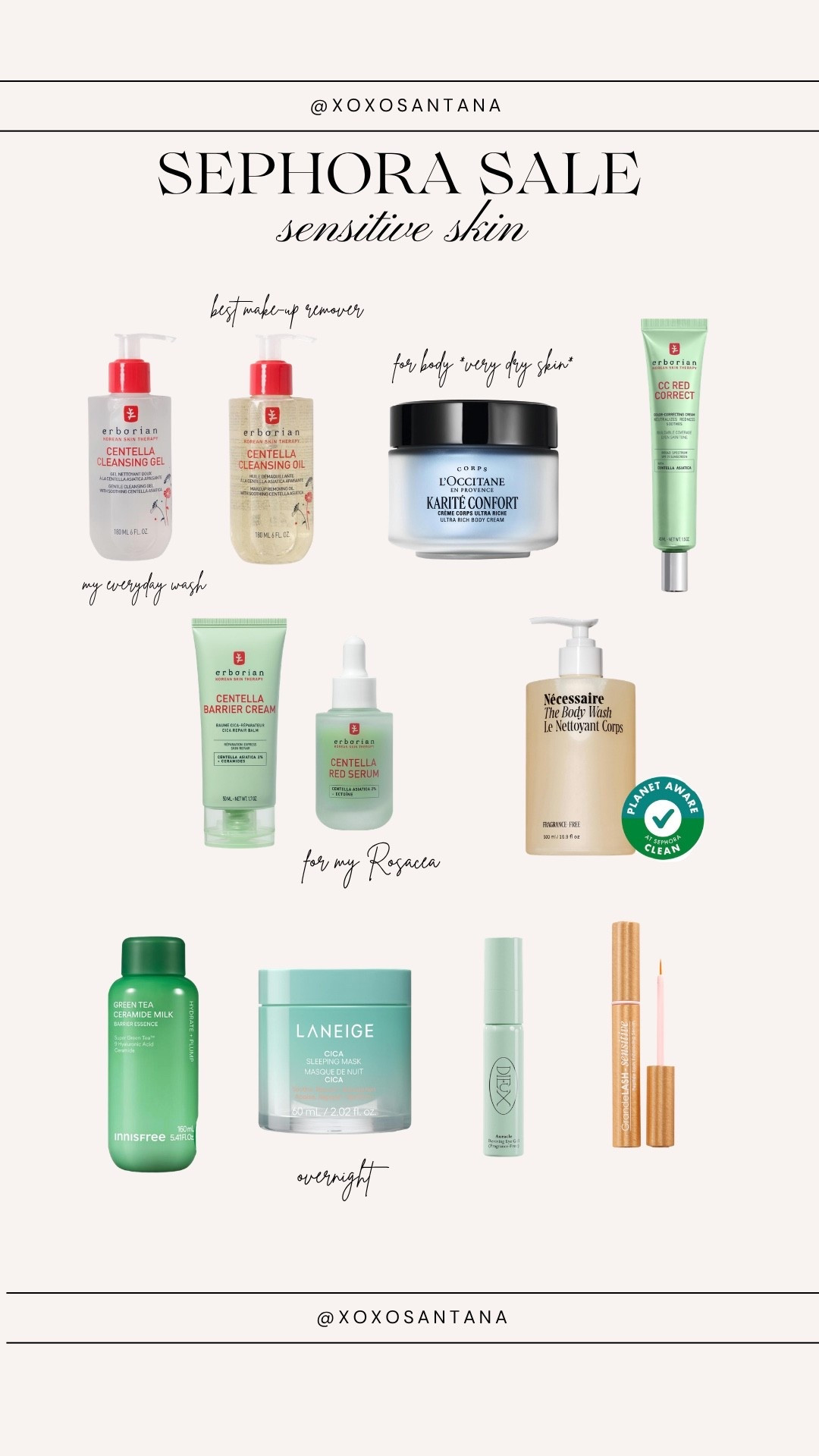 Skincare faves for the sensitive girlies 🫶🏼 I suffer from eczema, rosacea, all around really dry and sensitive skin. USE CODE “SPRINGSALE” to save 💰. These have done wonders for me and I highly recommend!! 🌱 

#LTKmomlife #LTKselfcare #LTKBeauty