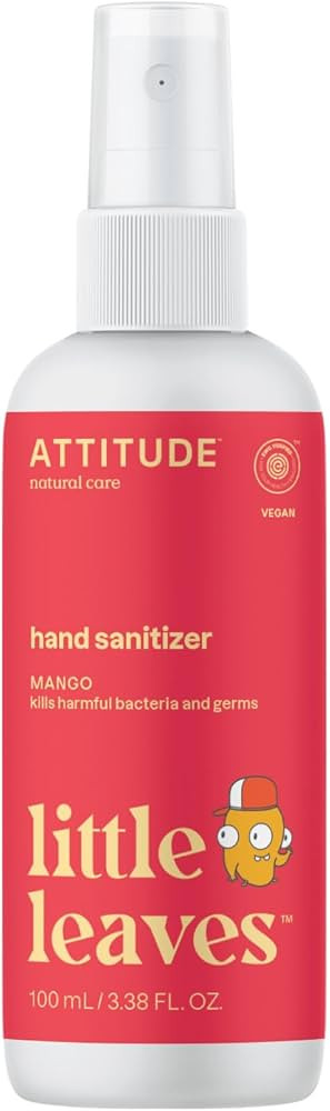 ATTITUDE Hand Sanitizer Spray for Kids & Adults, EWG Verified, Travel Size, Dermatologically Test... | Amazon (US)