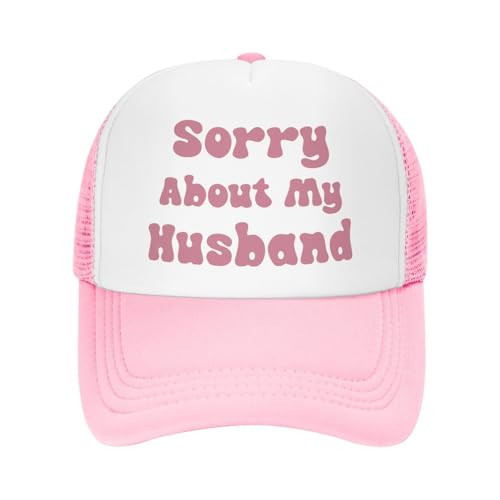 Sorry About My Husband Drinking Trucker Hat/Dirty Trucker Hats/Pink Funny Trucker Hats,Trucker Hat for Women and Men | Amazon (US)